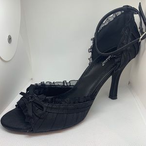 Black Satin heels